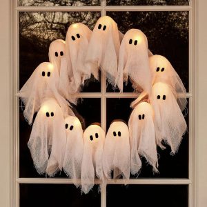 import placeholder for halloween led ghost wreath indooroutdoor spooky door wall decor